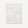 Cuadro Klis de lino con formas geométricas blanco - 80 x 100 cm en Blanco, Gris - Decoración de pared, Uruguay | Kavehome, vista 6 de 7