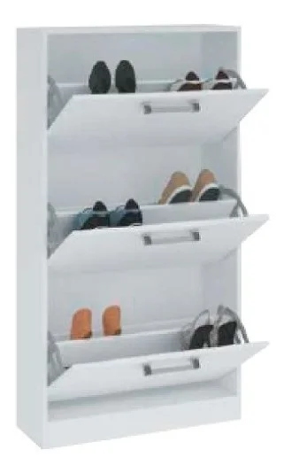 Zapatera Mueble 3 Puertas Dormitorio Blanco 051666 en Blanco - Cómodas, Uruguay | Soy Hogar, vista 6