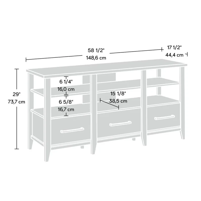 Rack para TV 60" Station Sauder - Muebles para TV, Uruguay | Ecowood, vista 5