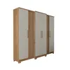 Placard Montreal 6 Puertas Mdp Natural-beige en Multicolor - Roperos y placares, Uruguay | Divino, vista 4 de 4
