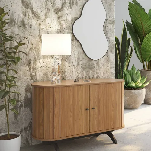 Aparador Prime Recibidor Curvo 130cm 100% MDF - Linea Factory - Aparadores y recibidores, Uruguay | Balton