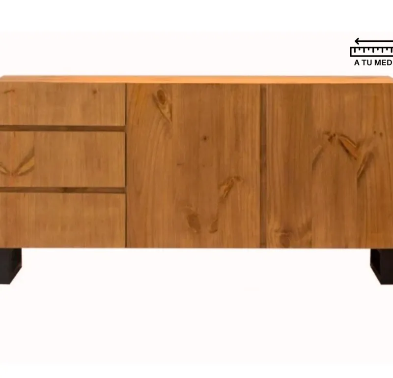 Aparador IRON 1.60m en Madera natural - Aparadores y recibidores, Uruguay | Finkel