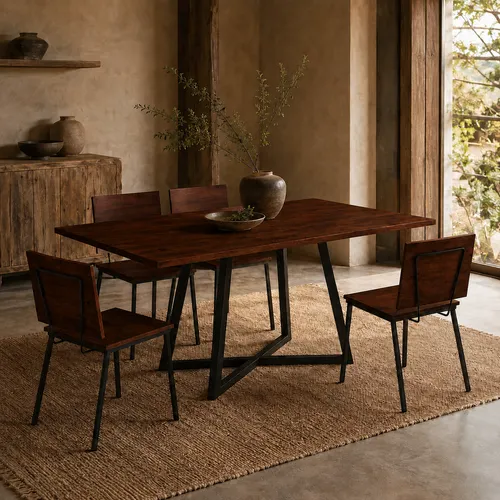 Mesa de Comedor Orlando 1.80mt en Negro - Mesas de comedor, Uruguay | Casa Brava
