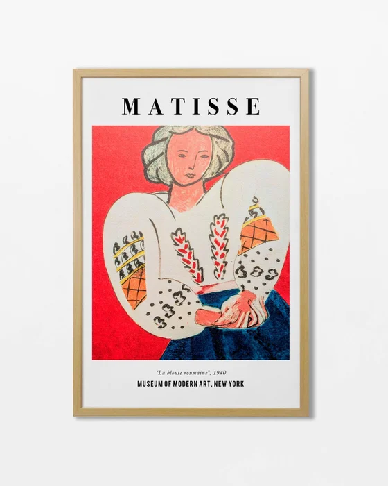 Matisse la blouse roumaine en Multicolor - Láminas, Uruguay | La Cuadrería