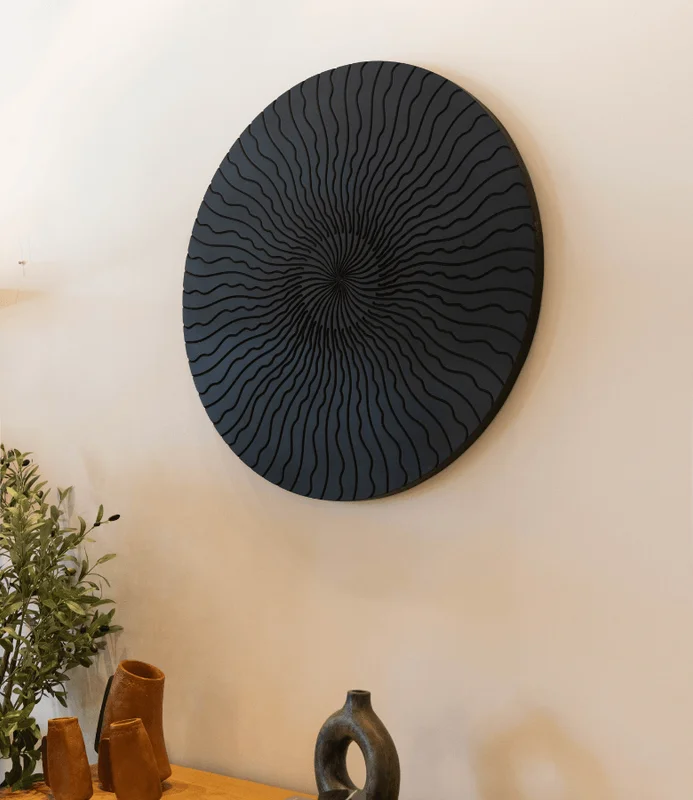ARTE TRIBAL 90X90 WALNUT NEGRO en Negro - Espejos, Uruguay | Masinfinito Casa, vista 3