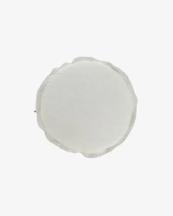 Almohadón Maelina blanco Ø 45 cm en Blanco - Textiles, Uruguay | Kavehome