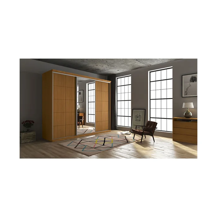 Ropero Placard 3 Puertas Mdf Natural-beige South en Beige - Roperos y placares, Uruguay | Divino, vista 3