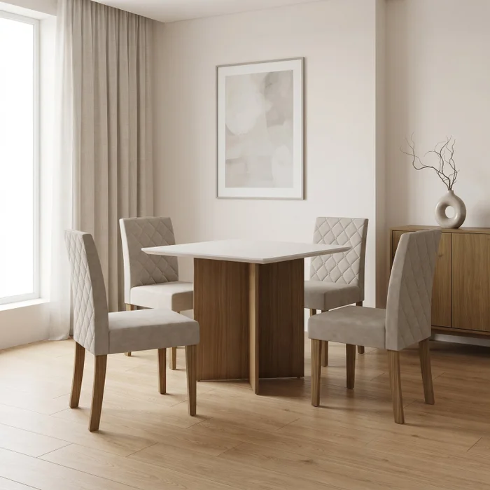 Juego de comedor Helo - 4 sillas - Moderna Hogar - Mesas de comedor, Uruguay | Moderna Hogar, vista 2