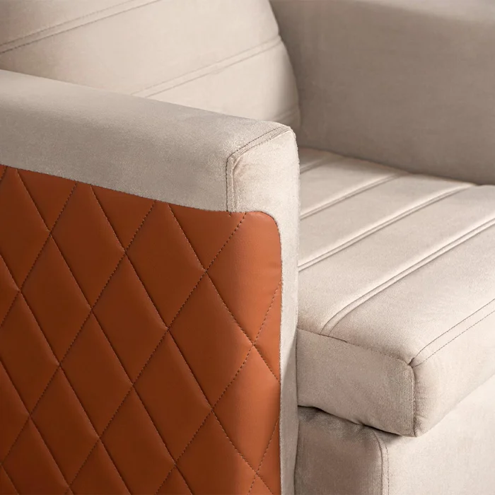 Butaca Poltrona 1 Cuerpo Alta Con Patas Capitoneada en Beige - Muebles, Uruguay | Soy Hogar, vista 16