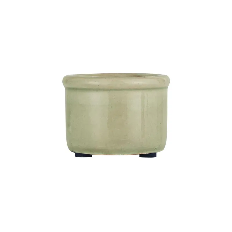 Mini Maceta Ceramica Verde Hilda en Verde - Jarrones, Uruguay | Divino