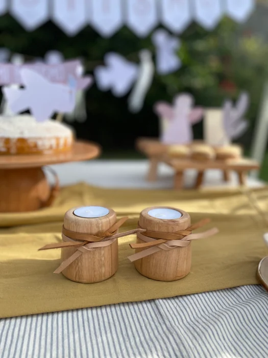 Candelabros peque x 2 (doble cuero) en Madera natural - Velas y Portavelas, Uruguay | Dreams On Time, vista 9