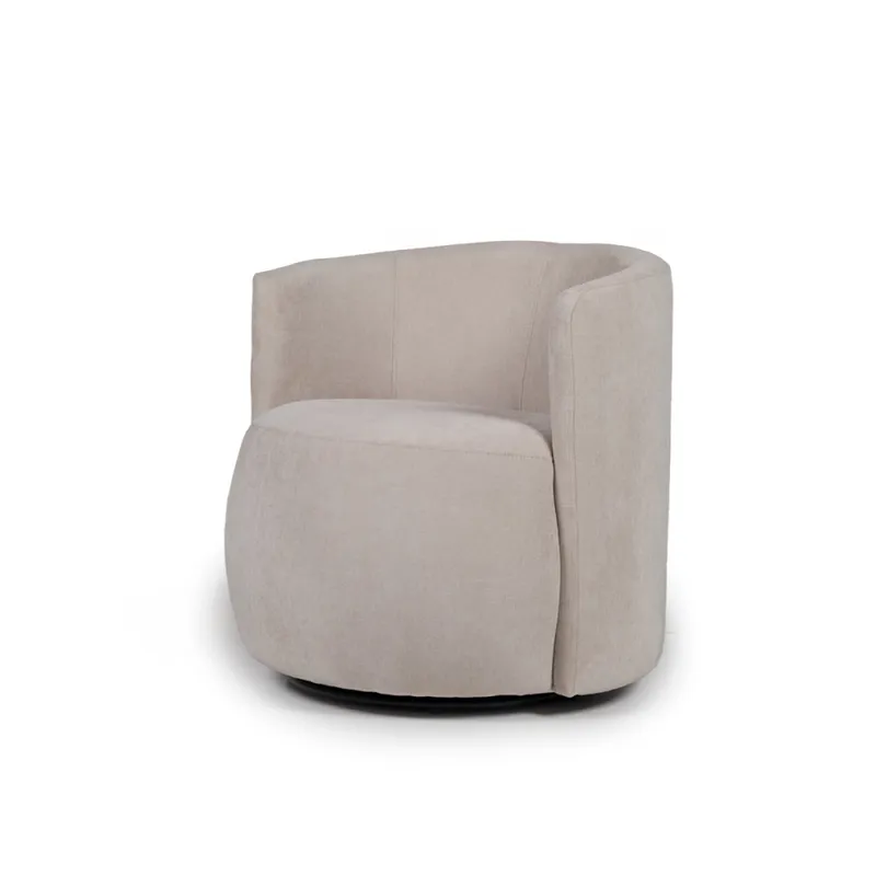 Butaca Sinus Giratoria - Tela Microfibra - Kruger 02-152 (Beige) en Beige - Butacas, banquetas y puffs, Uruguay | NYR