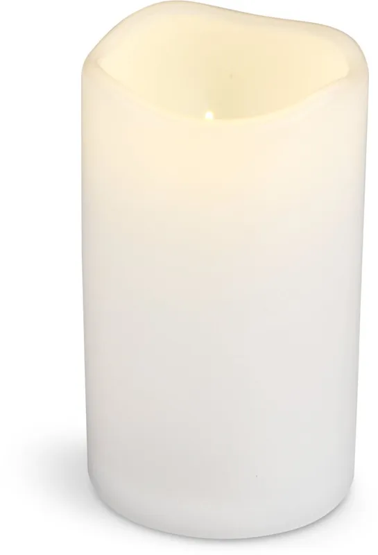 Vela pilar LED SOREN Ø8xA10cm blanco en Blanco - Velas y Portavelas, Uruguay | JYSK