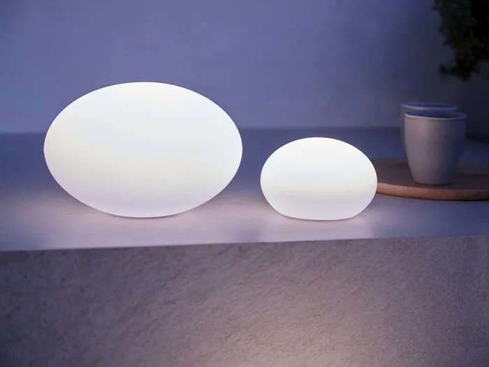 Lámpara solar HAVESANGER Ø25xH17cm blanco en Blanco - Muebles para el exterior, Uruguay | JYSK