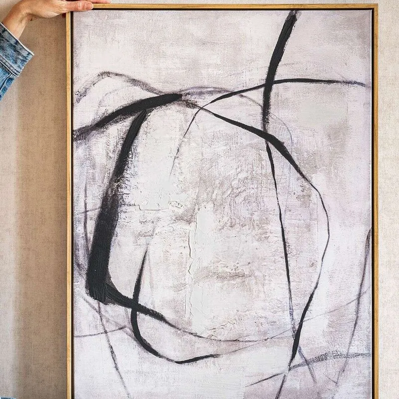 CUADRO TEXTURA ABSTRACTA - 80 X 60 - Decoración de pared, Uruguay | La Iberica