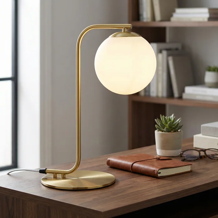 Lámpara de mesa Orbita Gold en Dorado - Lámparas de mesa, Uruguay | La Perla, vista 2