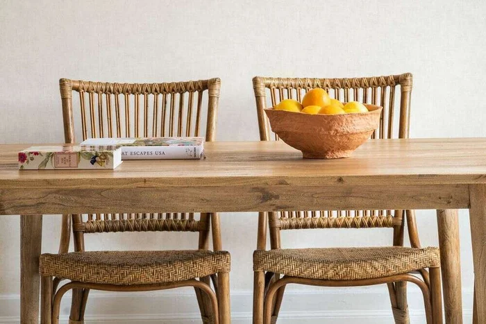 MESA COMEDOR NORDICA - OLMO NATURAL - 1.50 X 0.90 MTS - Mesas de comedor, Uruguay | La Iberica, vista 3