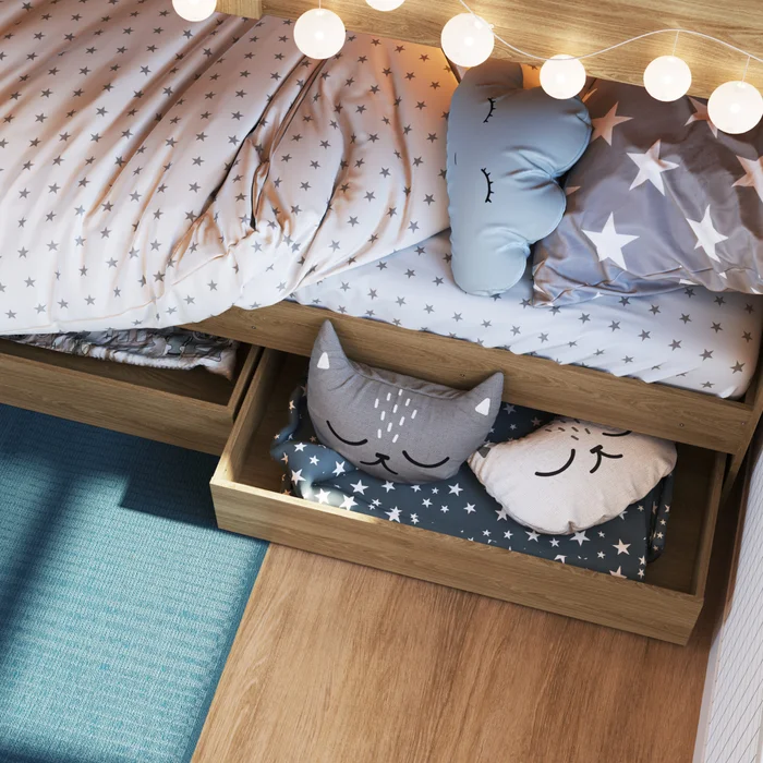 Cucheta Luca – Con Cajones – Marrón en Madera natural - Dormitorio, Uruguay | RM Muebles y Deco, vista 4