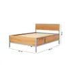 Cama 2 plazas - Madera Maciza Pino/Gris - Square en Multicolor - Dormitorio, Uruguay | Rústico Hogar, vista 4 de 4