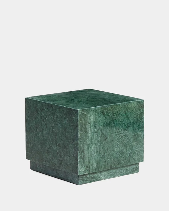 Mesa auxiliar Sorein de mármol verde 40 x 40 cm en Verde - Mesas de arrimo, Uruguay | Kavehome