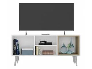 Rack para tv 42 con 1 puerta en Blanco/Avena - Muebles para TV, Uruguay | Que Sal Muebleria, vista 3