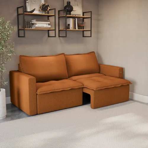 Sofa Trevo 2.36mt en Sofa Trevo Terracota - Sillones y sofás, Uruguay | Casa Brava