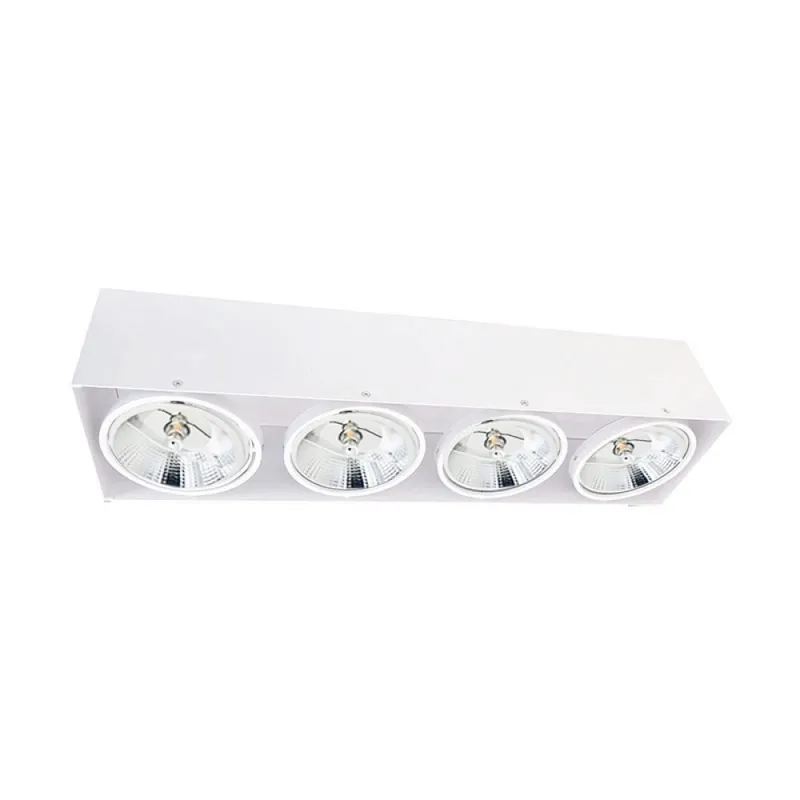Luminaria de Techo Cuadruple AR111 Blanco en Blanco - Lámparas colgantes, Uruguay | Serlux