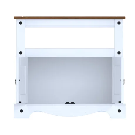 Mesa de tv Linea Naturale - Blanco/Roble en Multicolor - Muebles para TV, Uruguay | La Cueva Muebles, vista 6