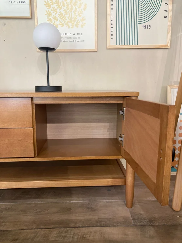 Rack Toulouse 150cm – Madera Natural de Gomero en Madera natural - Muebles para TV, Uruguay | Berna Home, vista 6