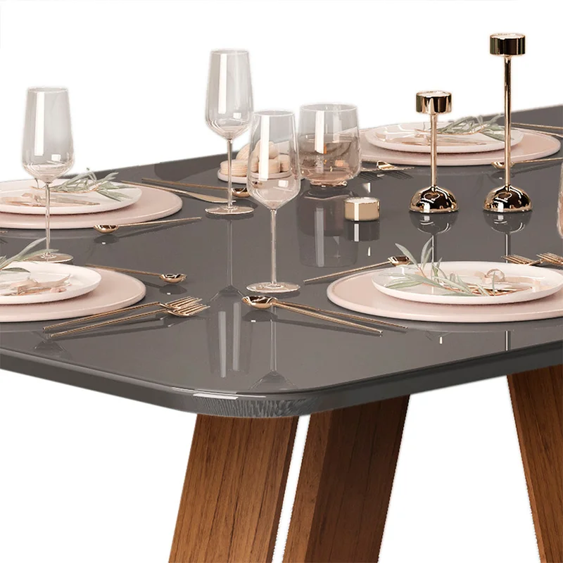 Mesa de Comedor Grande Línea París Gris en Gris - Mesas de comedor, Uruguay | Ecowood, vista 4