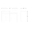 Escritorio Tocador 1 puerta 1 cajón - Trend - FIT - Blanco en Blanco - Escritorios y sillas de escritorio, Uruguay | Ecowood, vista 4 de 5