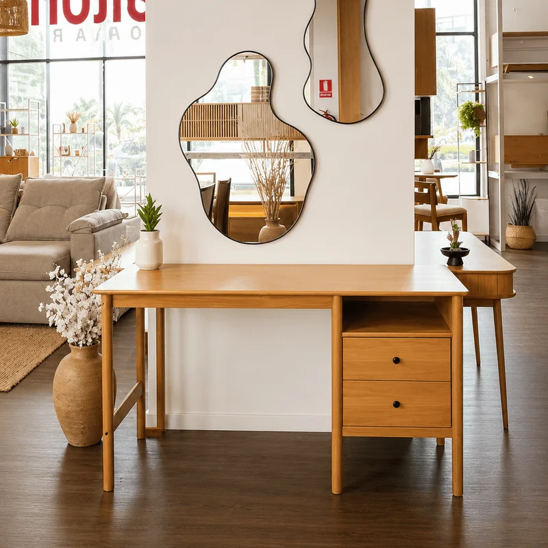 Escritorio Apama 150CM - Madera Maciza en Madera natural - Escritorios, Uruguay | Balton, vista 3