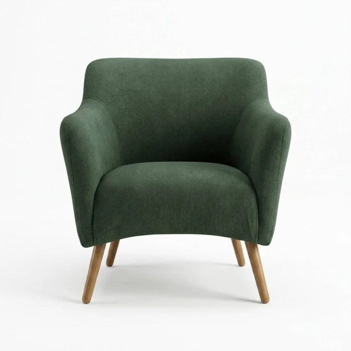 Butaca Eva - Tela Microfibra - C248 (Verde) en Verde, Uruguay | NYR, vista 3