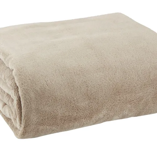 Manta DRAGEHODE fleece 140x200 topo en Marrón claro - Textiles, Uruguay | JYSK