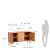 Aparador Lenon - 152 x 86 cm de madera maciza y chapa de roble en Madera natural - Aparadores y recibidores, Uruguay | Kavehome, vista 8 de 8