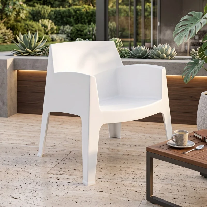 Set de Jardín Mesa + 2 sillas - Magna Master - Blanco en Blanco - Muebles para el exterior, Uruguay | Rústico Hogar, vista 4
