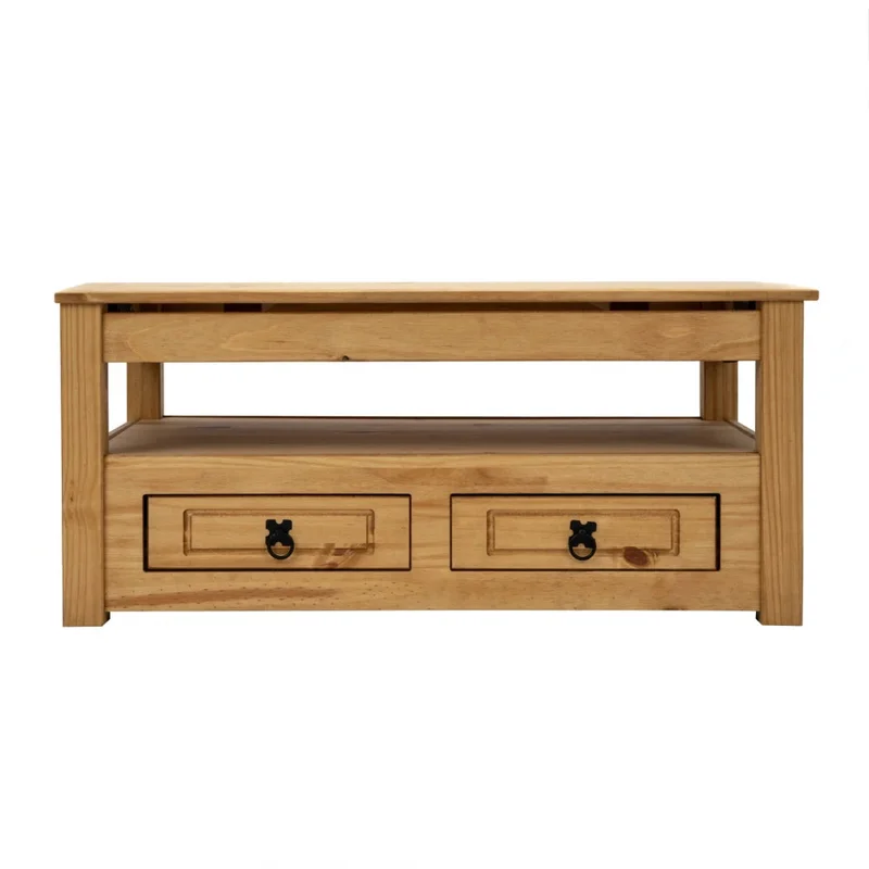 Mesa de Living Articulada - Línea Monterrey - Natural en Madera natural - Mesas de living, Uruguay | Ecowood, vista 4