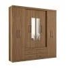 Ropero Placares Napoles 8 Puertas 9 Estantes Con Espejo Jatoba en Jatoba - Mesas de living, Uruguay | Soy Hogar, vista 2