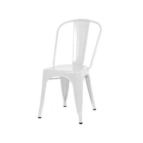 Silla Tolix Metal Blanco Brillante - Sillas, Uruguay | Berna home