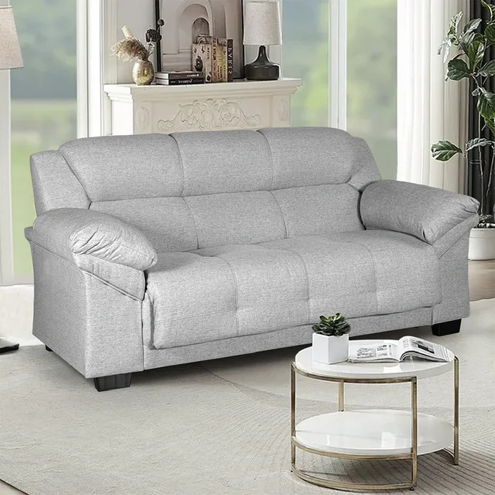 Sillón 3 Cuerpos Oxford Gris en Gris - Sillones y sofás, Uruguay | Soy Hogar, vista 2