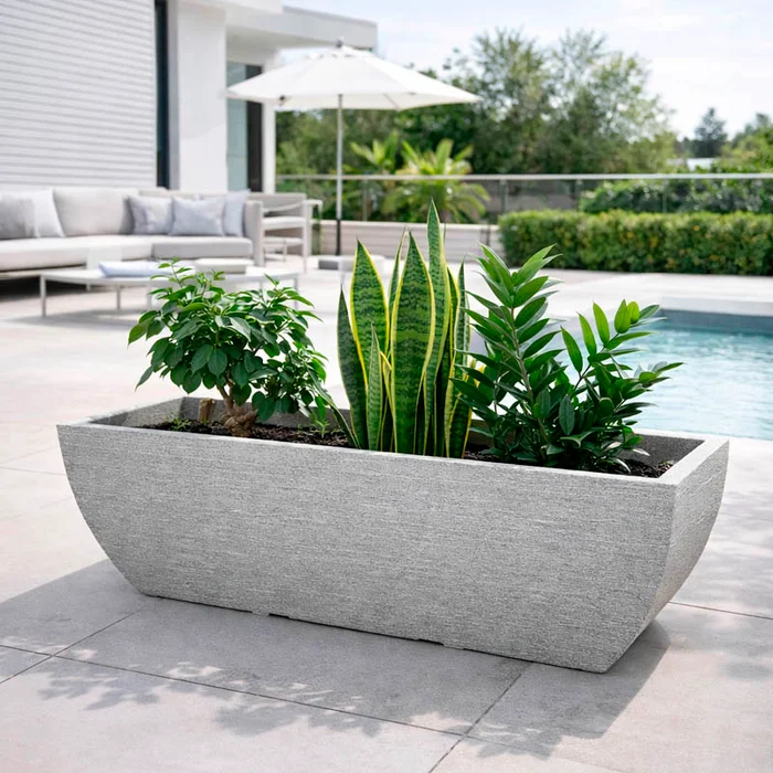 Maceta Jardinera en Negro - Macetas, Uruguay | Alta Gracia Deco, vista 4