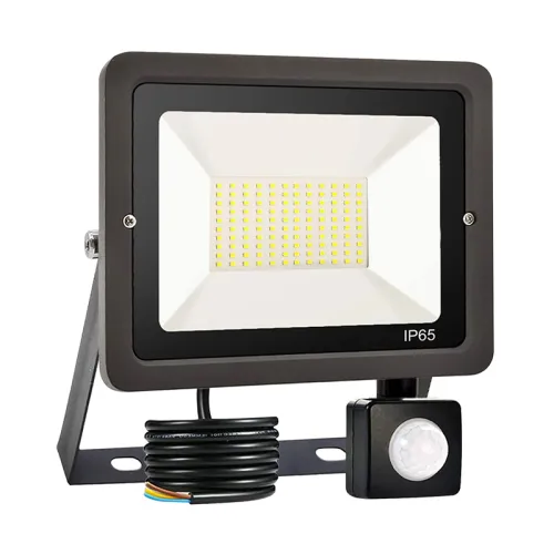 Proyector LED Sensor Movimiento 30W Luz Cálida en Negro - Lámparas colgantes, Uruguay | Serlux