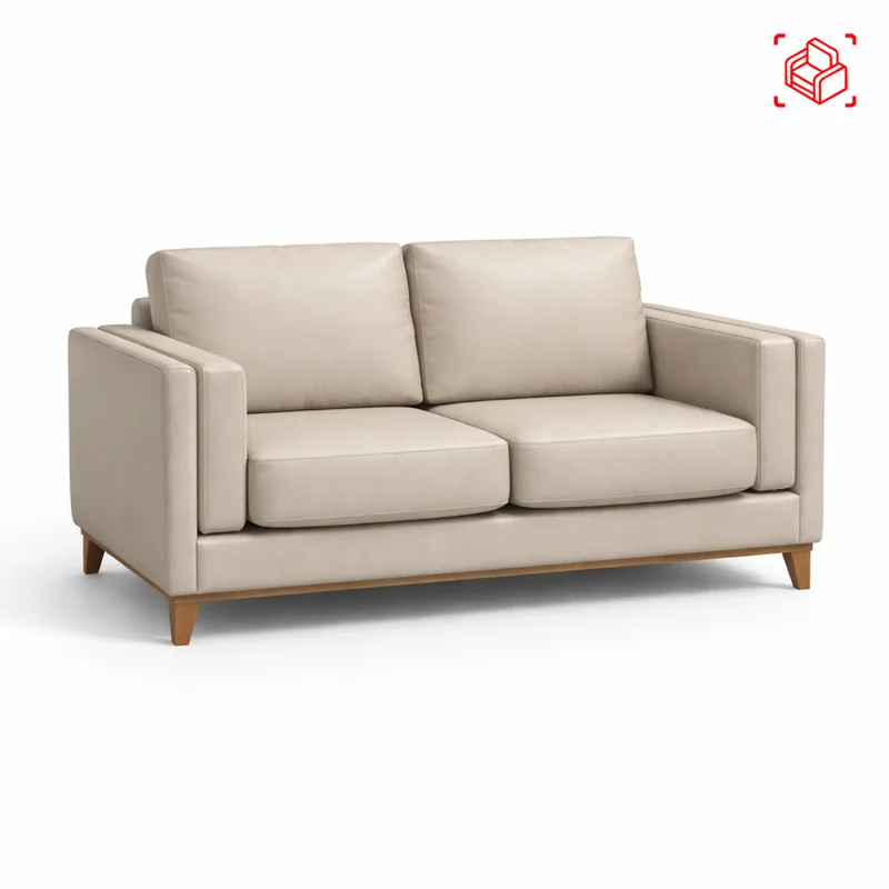 Sillón 2 Cuerpos Tela-premium Natural-beige Luxor Premium Easy Clean Beige en Beige - Sillones y sofás, Uruguay | Divino, vista 4