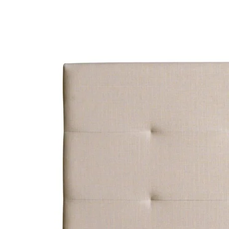 Respaldo Plaza y media tela natural - Beige en Beige - Respaldos de cama, Uruguay | La Cueva Muebles, vista 4