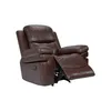 Poltrona Reclinable 1 Cuerpo Pu Marron Mr2138 Choc. en CHOC. - Sillones y sofás, Uruguay | Divino, vista 2 de 3