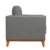 Butaca Tela-y-madera Gris Luxor Premium Gris Osc en Gris - Sillones y sofás, Uruguay | Divino, vista 4 de 8