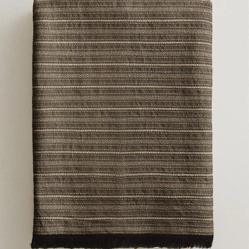 MANTA ALGODÓN LINO en Marrón - Textiles, Uruguay | Zara Home
