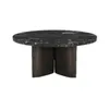 MESA LIVING VERONA CIRCULAR MADERA NEGRA Y MAROL BLACK MARCINO en Negro - Mesas de living, Uruguay | Masinfinito Casa, vista 1 de 2