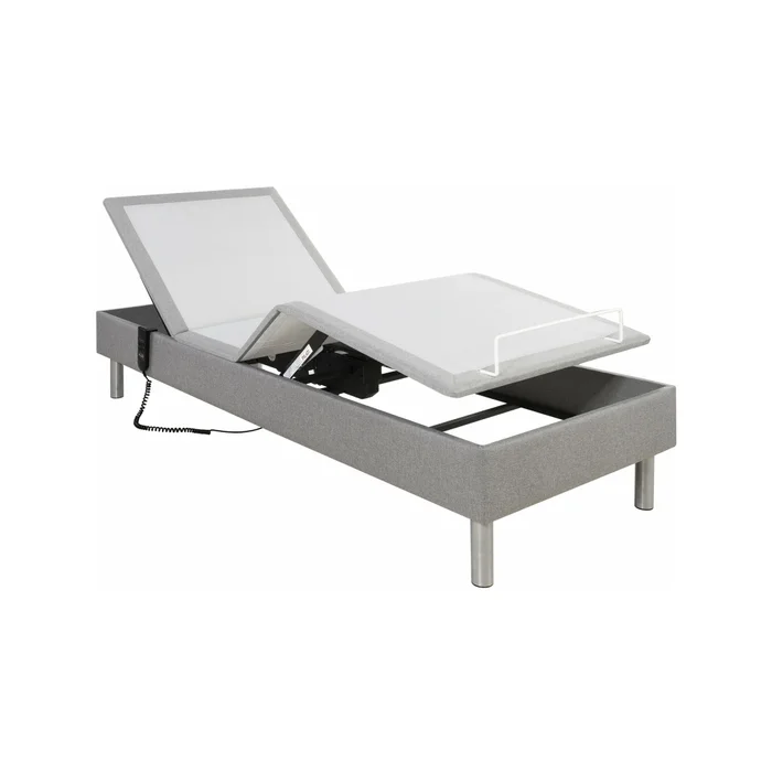 Cama Articulada 1 1/2 Plaza Mdf-y-acero Gris Ajustable Life en Gris - Dormitorio, Uruguay | Divino, vista 2
