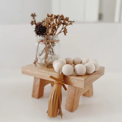 Banquito 4p de 15 cm en Madera natural - Decoración, Uruguay | Dreams On Time, vista 6